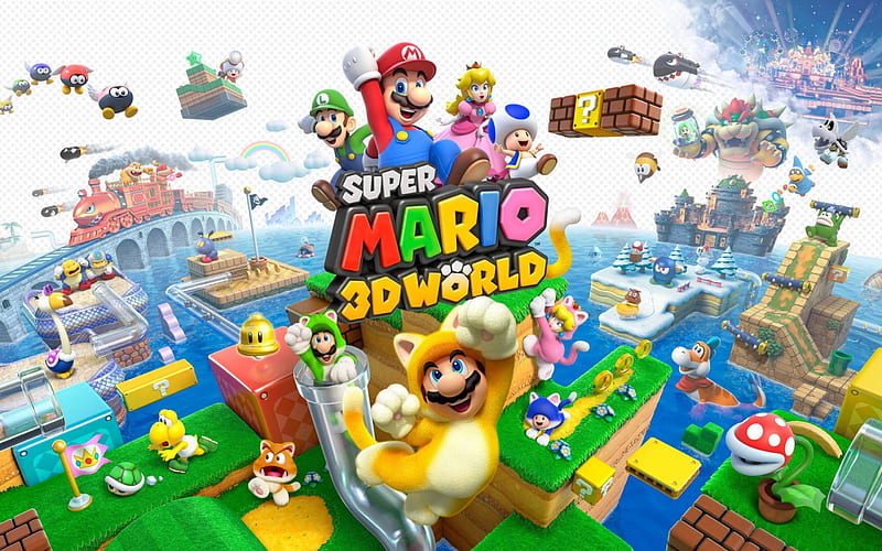 Super Mario 3D World, video games, cool, fun, Super Mario, HD wallpaper