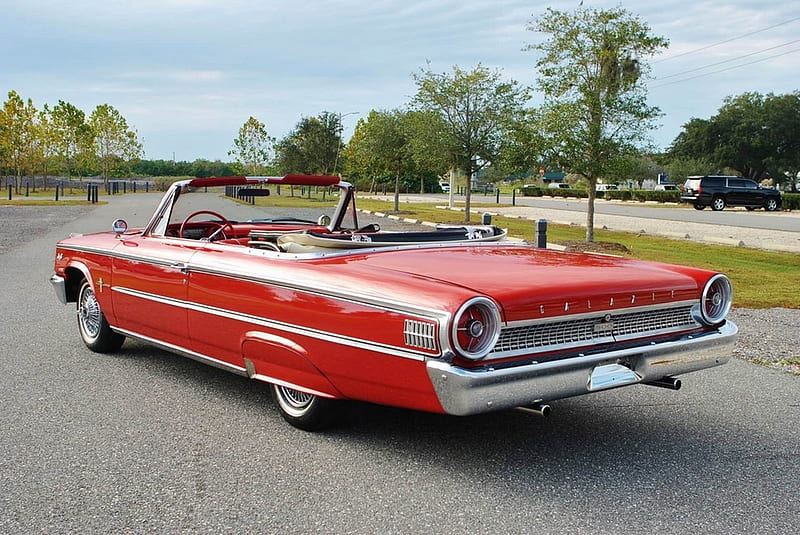 1963 Ford Galaxie 500 Convertible Factory 'Z' Code 390 Big Block 4-Speed, Ford, 390, Red, Big, Muscle, Galaxie, 4-Speed, Block, Old-Timer, Z Code, 500, Convertible, Factory, Car, HD wallpaper