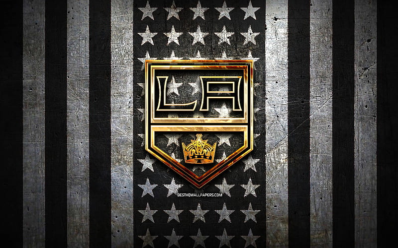 Download Los Angeles Kings Gray Logo Wallpaper