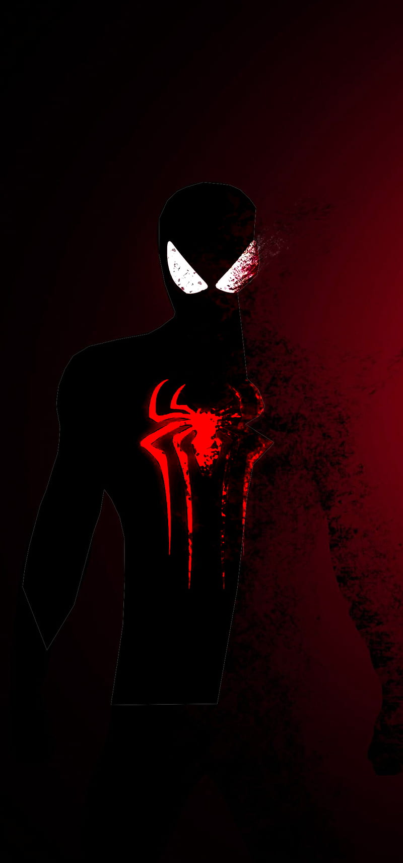 Spiderman anime, black, halloween, logo, red, sabbath, skull, spider, super, theme, witch, HD phone wallpaper