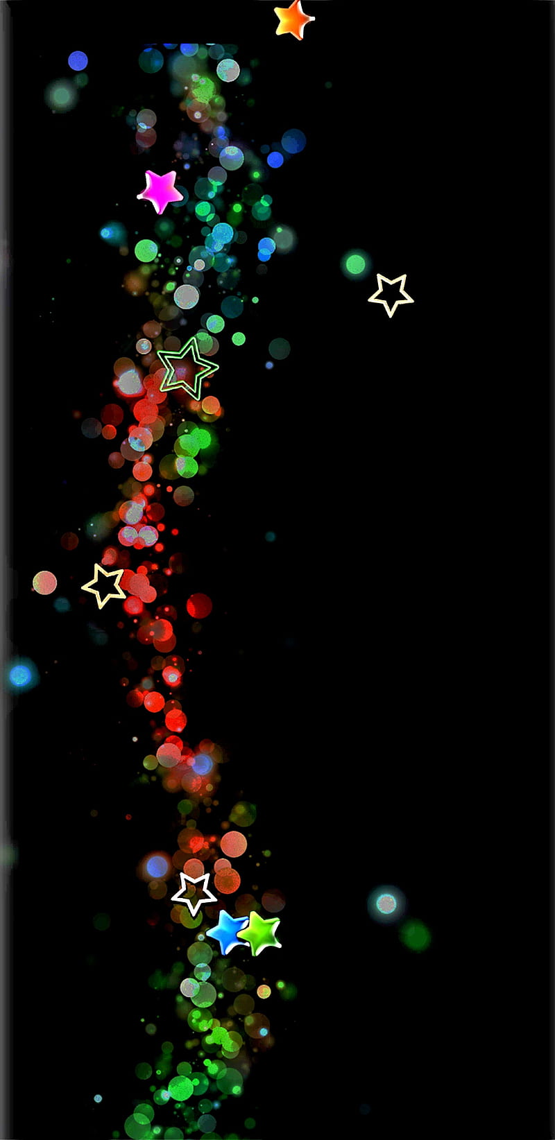 Stars Adorn, colourful, dots, pretty, HD phone wallpaper