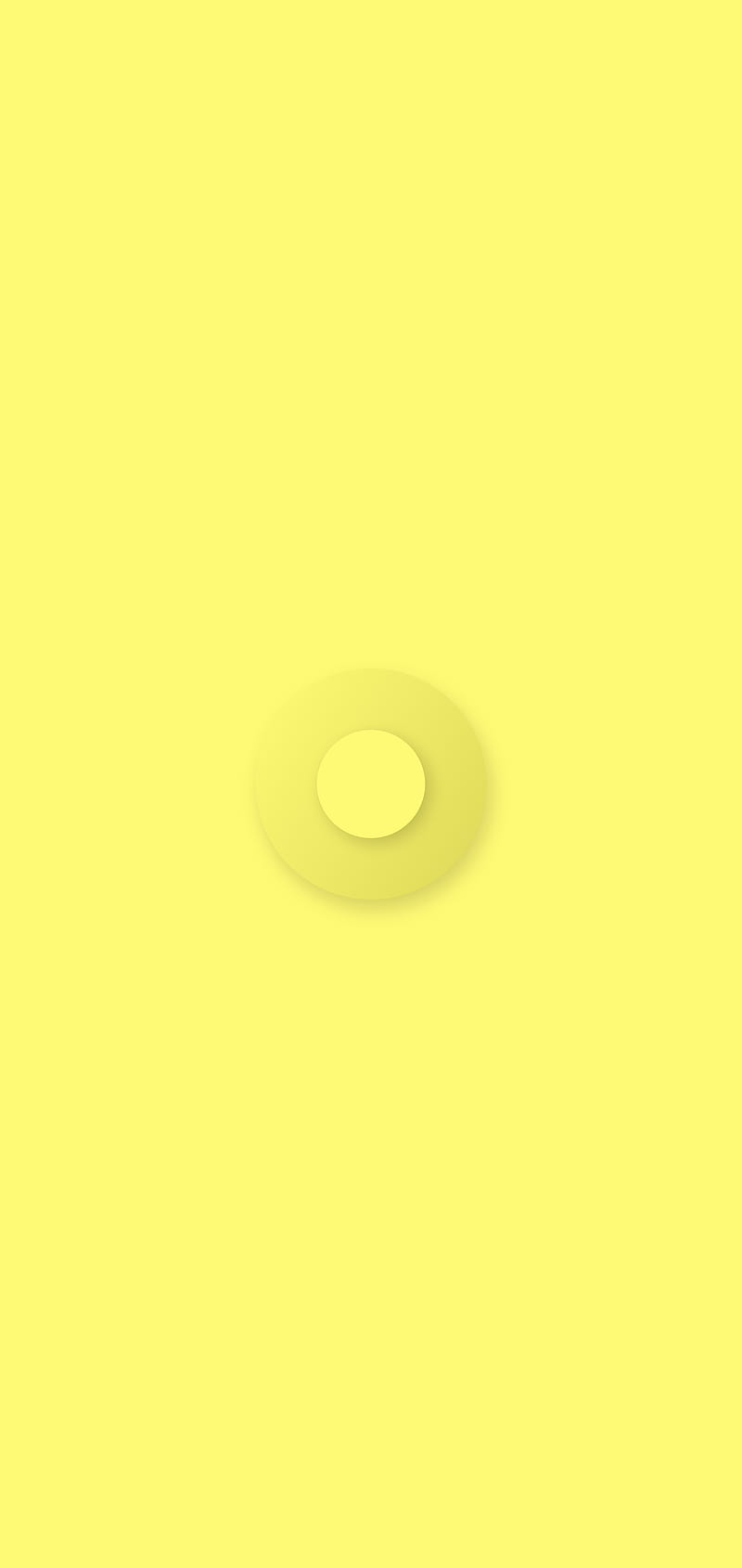 Minimal circle, circle, desenho, flat, minimal, premium, sunny, yellow, HD phone wallpaper