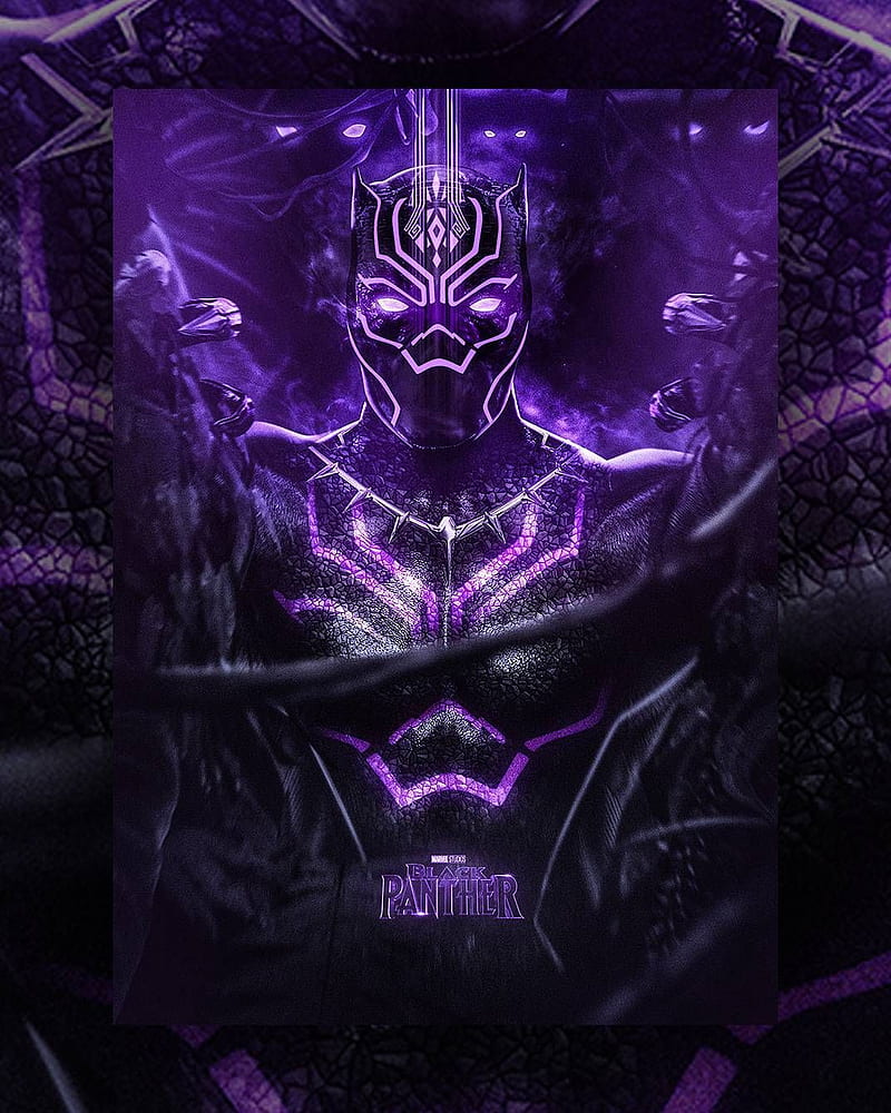 HD black panther purple wallpapers | Peakpx