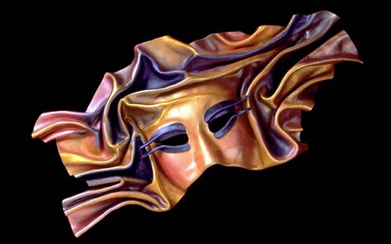 Unique Mask IV, graphy, wide screen, mask, abstract, fashion, HD