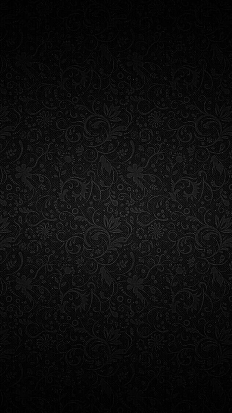 Art, background, black, carbon, floral, pattern, texture, HD phone wallpaper
