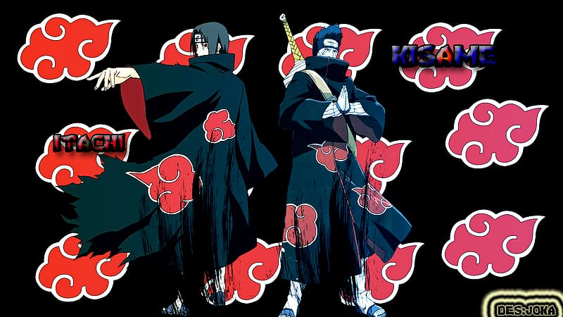 Anime, Naruto, Itachi Uchiha, Akatsuki (Naruto), Kisame Hoshigaki, HD wallpaper