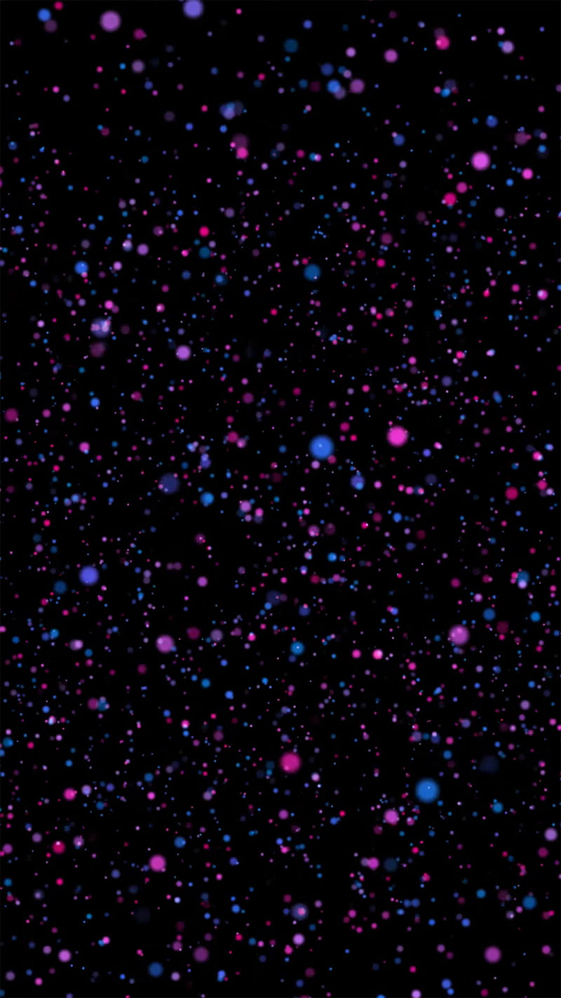 Colorful Dots W, blue, particles, purple, HD phone wallpaper