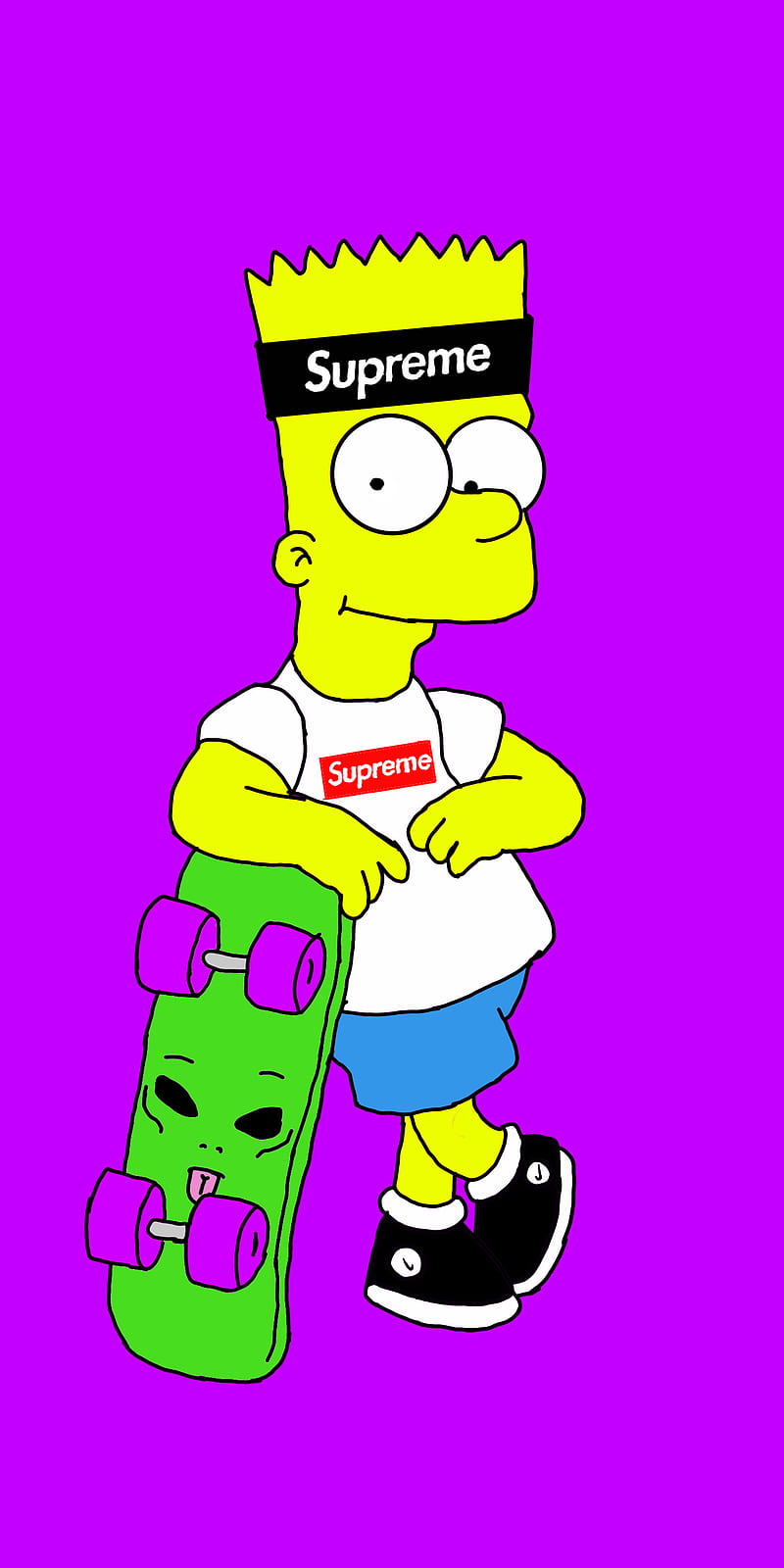 Download Tattooed Bart Simpson Swag Wallpaper