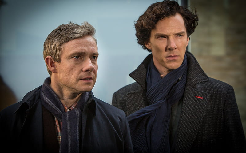 Sherlock, 2019, British television series, Benedict Cumberbatch, main character, Sherlock Holmes, HD wallpaper