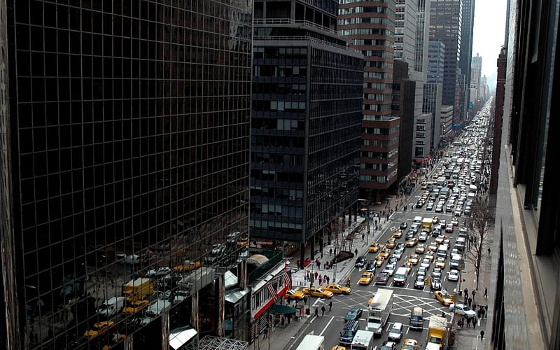 streets new york-Urban Architecture, HD wallpaper