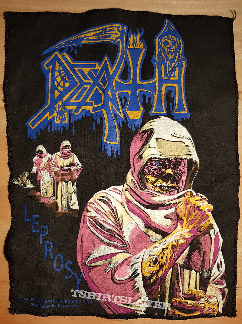Death, Death - Leprosy - Backpatch - 1989 Blue Grape / Razamataz Patch (Looking into the darkness's), HD phone wallpaper