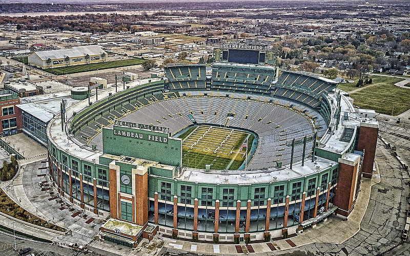 Lambeau Field, Green Bay Packers Stadium, American football, National Football League, NFL, Green Bay, Wisconsin, USA, HD wallpaper