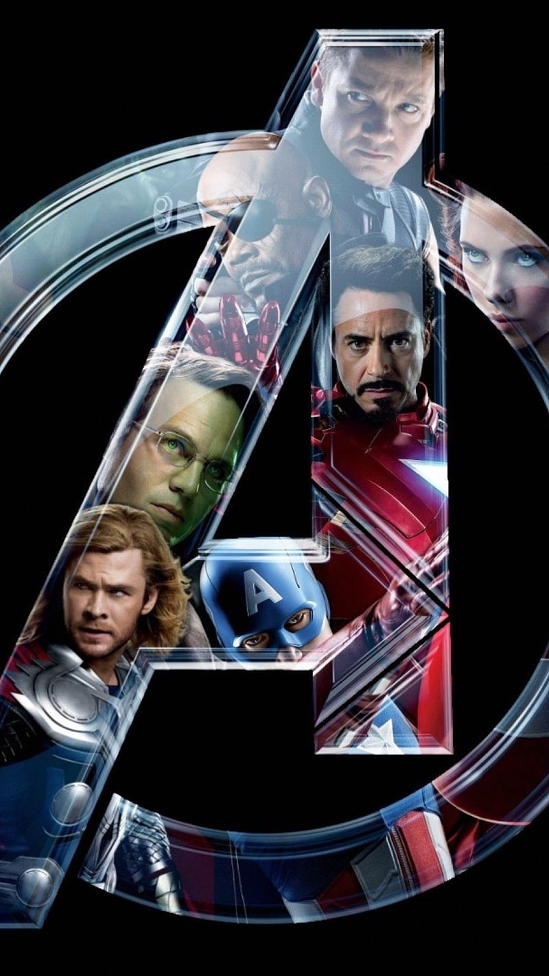 Avengers Fill Logo , fill, fiction, science fiction, sci-fi, hollywood, movie, marvels, super hero, superhero, the avengers, HD phone wallpaper