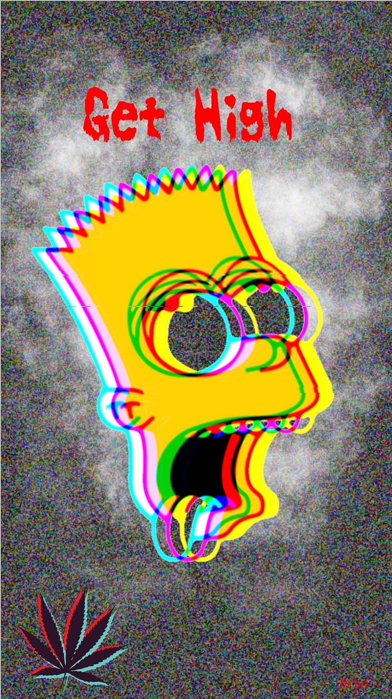 Bart Simpson Trippy trippy bart simpson HD phone wallpaper  Pxfuel
