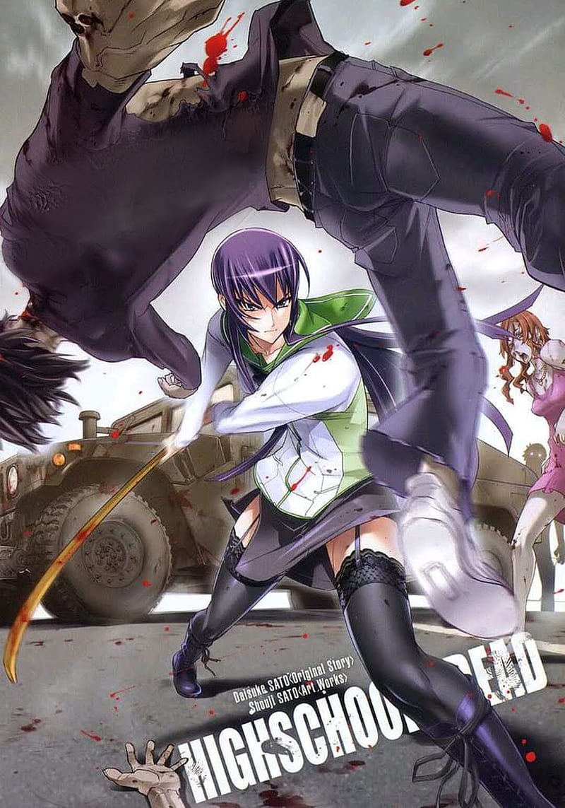 H.O.T.D. (Highschool of the Dead) - The art from the previous picture. Oh  Saeko 💔