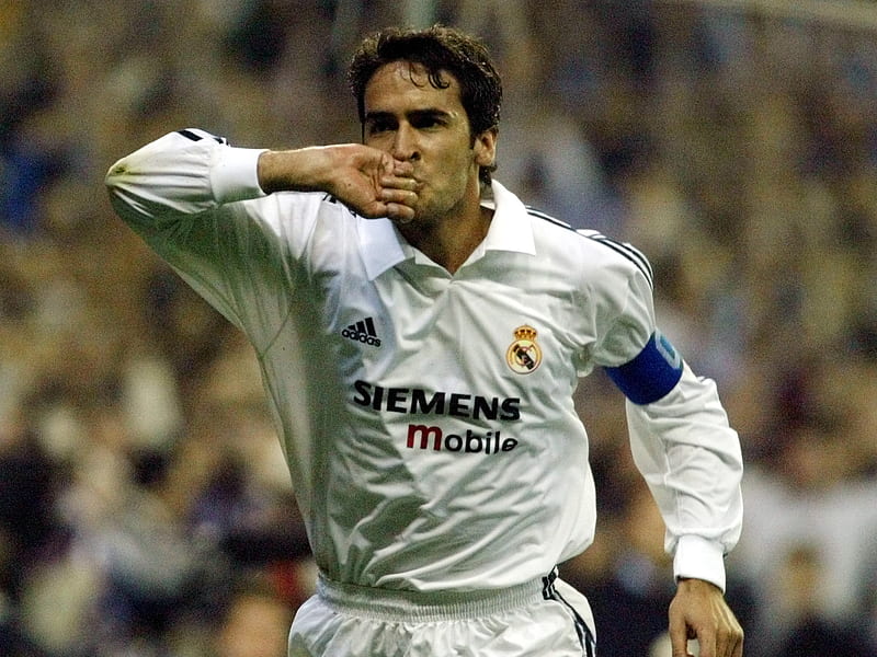 Raul, white, football, gonzales, madrid, real, HD wallpaper