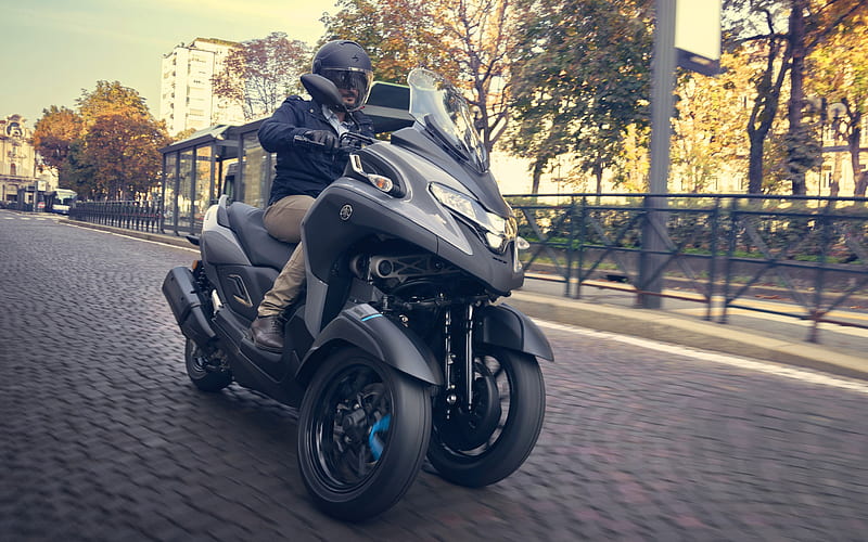 Yamaha Tricity 300, 2020, exterior, city transport, tricycle scooter, YAM MW300, Tricity 300, japanese scooters, Yamaha, HD wallpaper