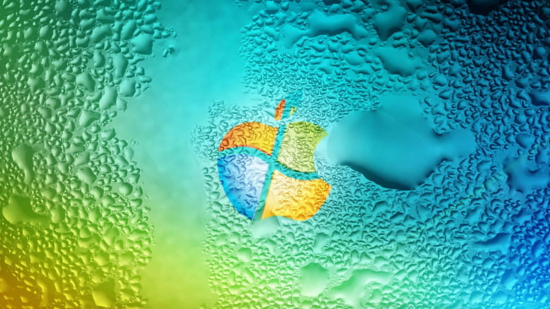 Windows Apple Water Drops Cool 3D Background Cool 3D Background, HD  wallpaper | Peakpx