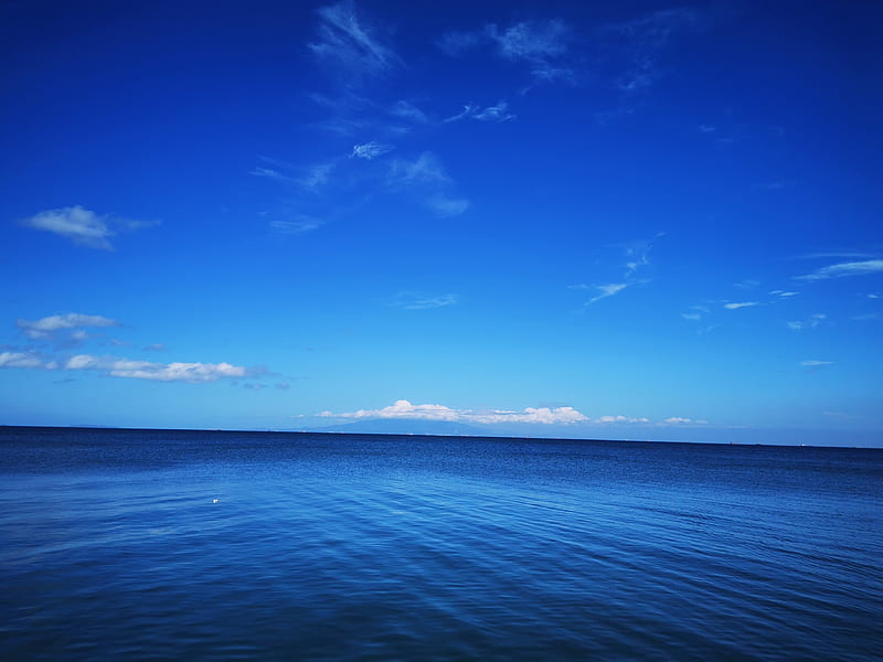 Bluer than blue, ocean, relax, sea, HD wallpaper