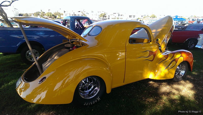 Classic Car Show, Channel Islands, 2015, Yellow, Classic, Islands