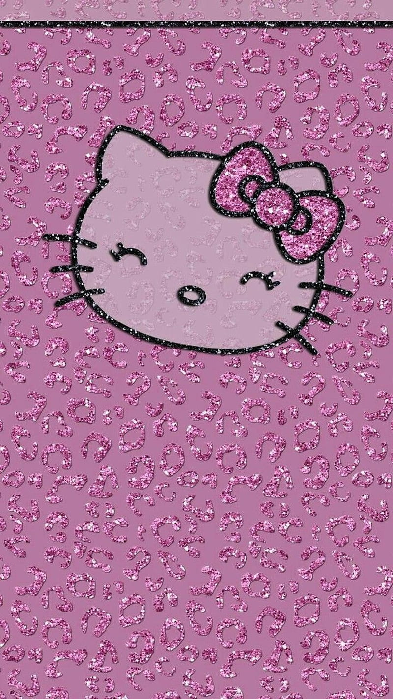 Hello kitty, pink, sparkling, HD phone wallpaper | Peakpx