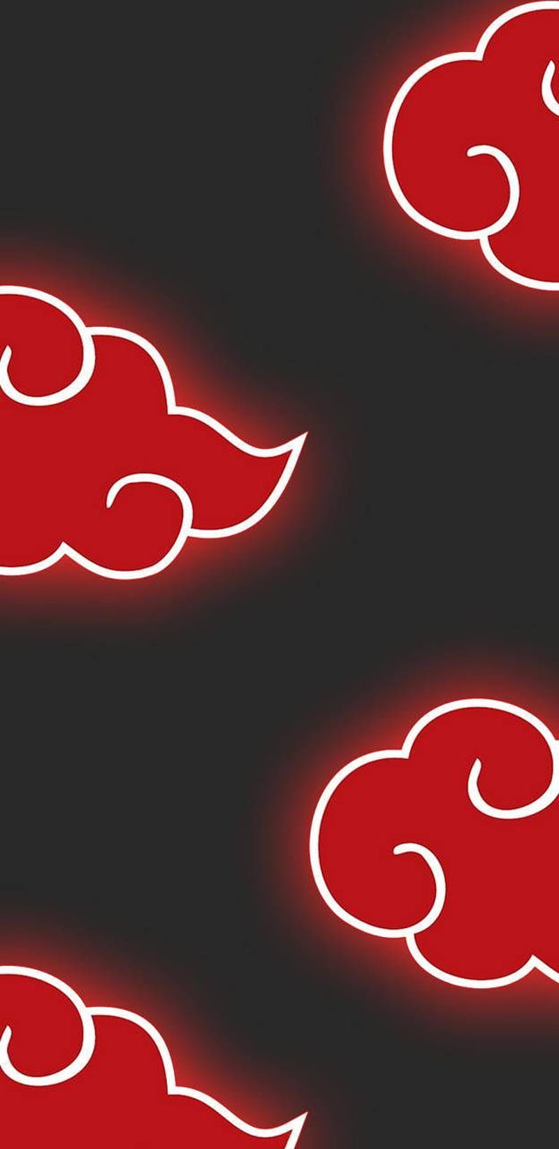 Download Dark Red Akatsuki Cloud iPhone Wallpaper