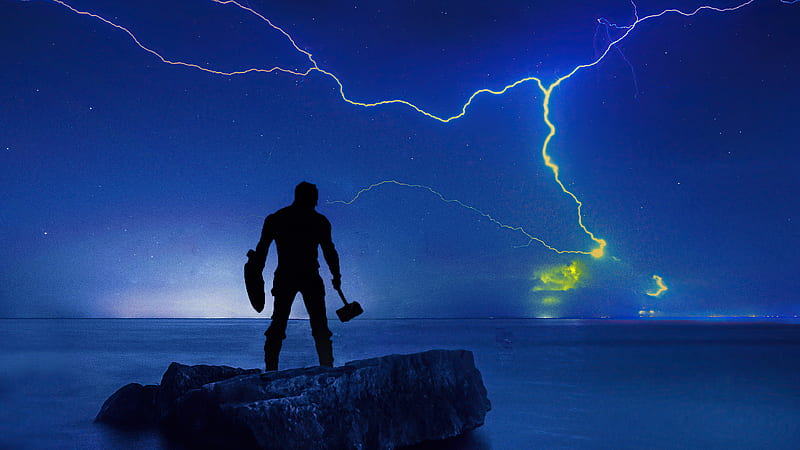 Captain America Matte Lightning , captain-america, superheroes, artist, artwork, digital-art, behance, HD wallpaper