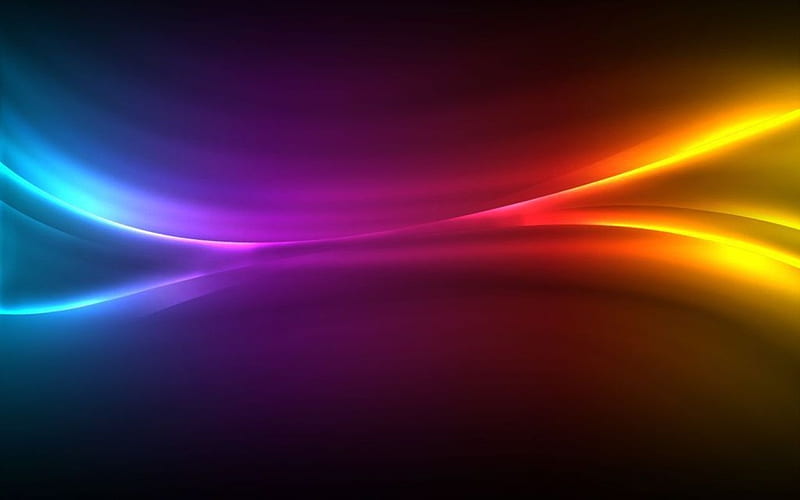 Colors in Darkness, darkness, colors, rainbow, abstract, digital art, vector, HD wallpaper