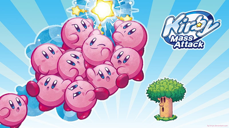 Kirby mass attack!, tree, nintendo, game, attack, kirby, pink, HD wallpaper  | Peakpx