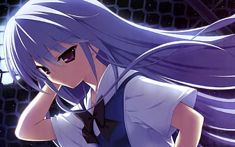 Free: Anime Icon , Grisaia no Rakuen, purple haired female anime