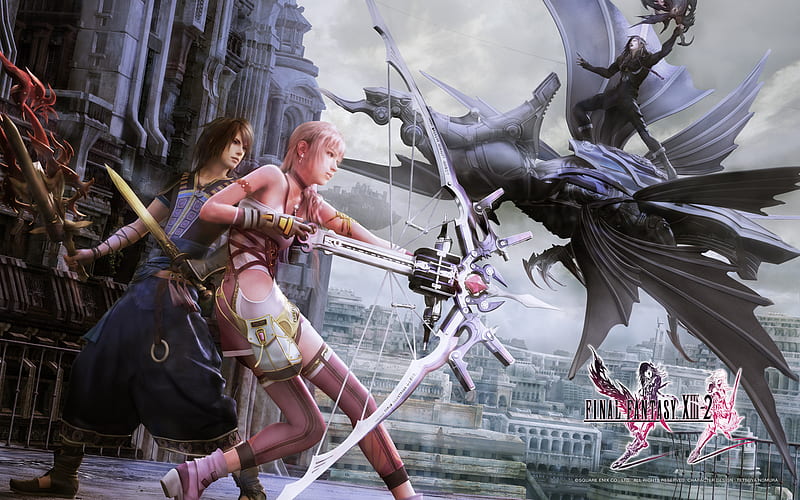 Final Fantasy XIII-2, ps3, serah, game, square enix, noel, xbox 360, lightning, final fantasy xiii, HD wallpaper
