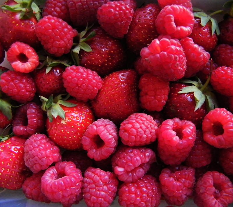 LG G3, berrys, fruits, raspberry, red, strawberry, summer, summer, HD wallpaper