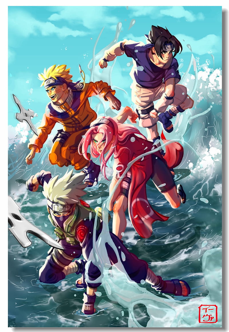 Naruto Clássico wallpaper  Naruto e sasuke desenho, Personagens