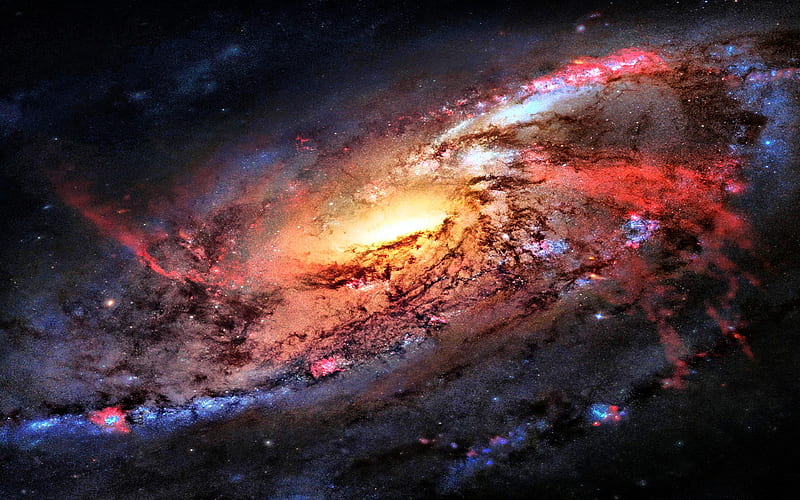 Galaxy Space, galaxy, space, digital-universe, HD wallpaper