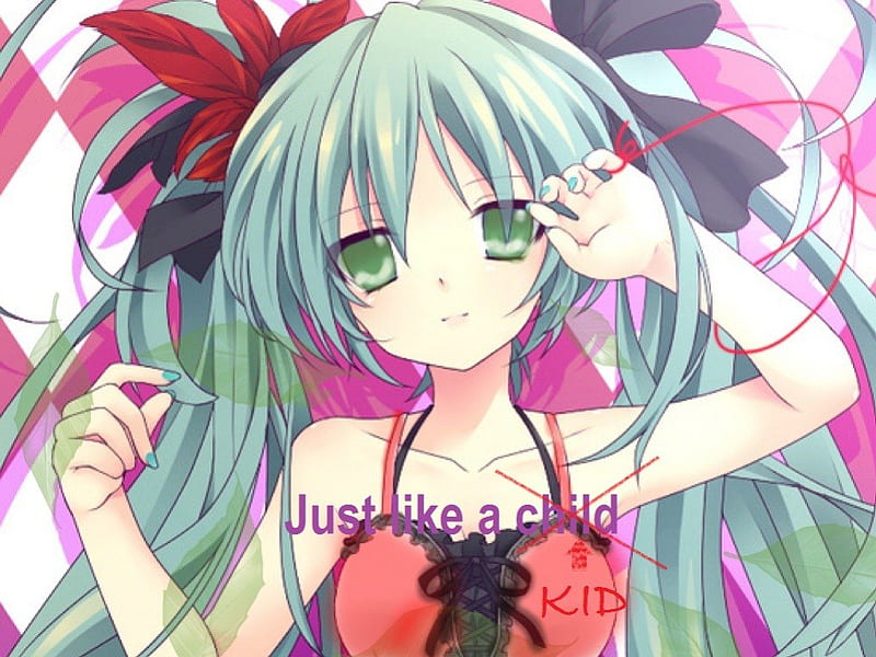 HD wallpaper like a child vocaloid hatsune miku child a like