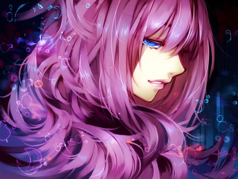 Megurine Luka, pretty, stunning, purple, luka, HD wallpaper