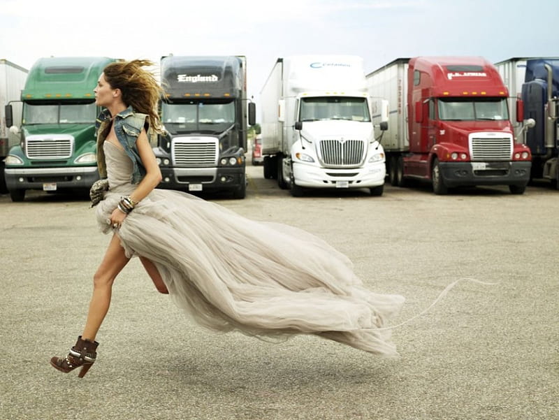 Off To The Drivers Lounge, truck, boots, cowgirl, semi, HD wallpaper