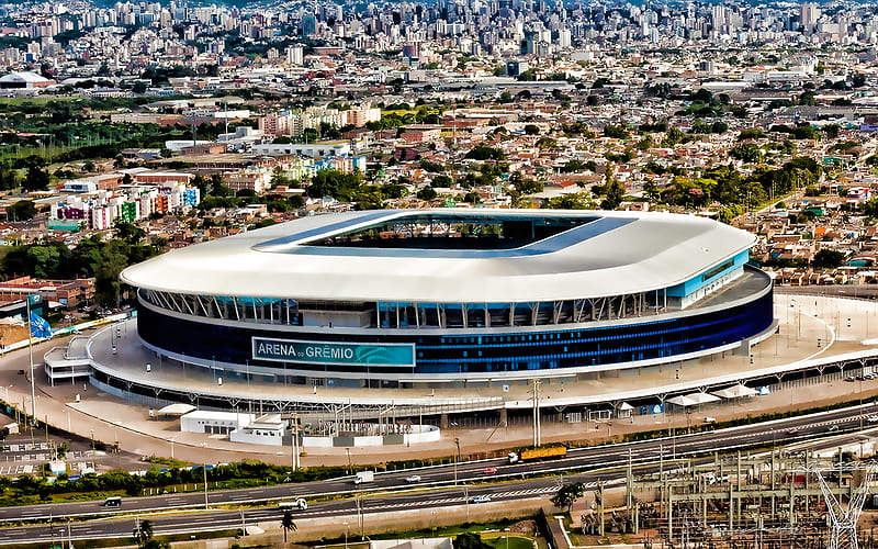 Arena do Gremio, Brazilian football stadium, Gremio FC, Porto Alegre, Brazil, sports modern arenas, HD wallpaper