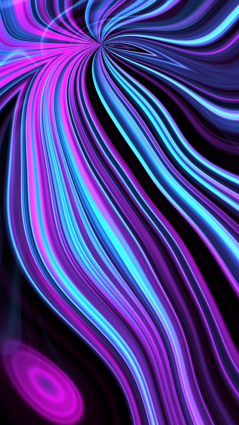 Neon light purple blue, Neon, QUBIX, black, blue, colorful, colors, cyan, dark, decor, flowing, glow, green, lamp, light, lighting, lights, lines, live, neonify, neons, night, orange, pink, purple, red, star, stripes, violet, white, yellow, HD phone wallpaper