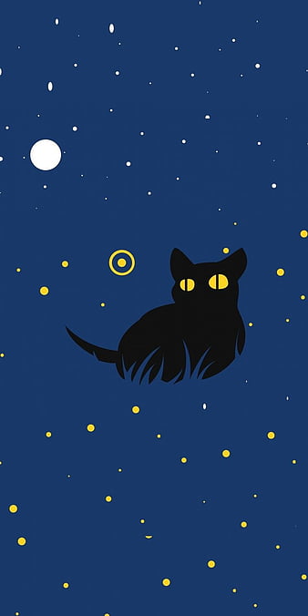 Download Black Aesthetic Cute Cat PFP Wallpaper