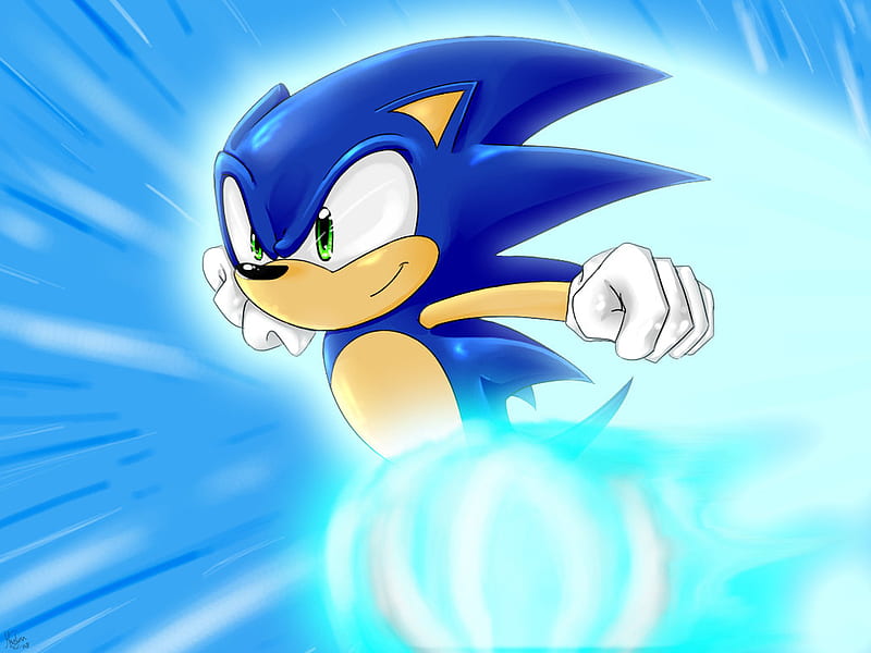 Your too Slow!, video games, sonic, of sonic, sonic the hedgehog, HD wallpaper