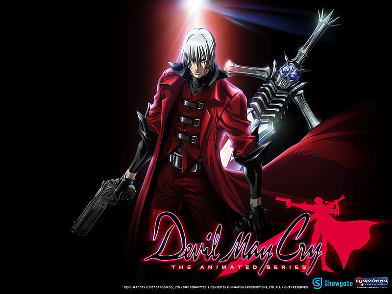 Dante, games, white hair, video games, capcom, devil may cry, guns, thorns,  anime, HD wallpaper