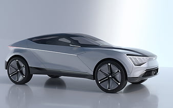 Kia Futuron Concept, 2019, front view, exterior, silver SUV, korean cars, Kia, HD wallpaper