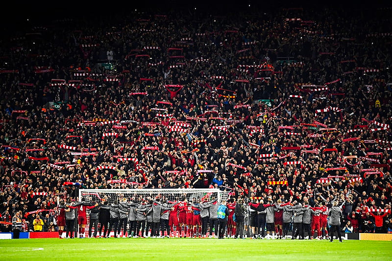 Liverpool Anfield, football, messi, neymar, premierleague, ronaldo, salah, vandijk, ynwa, HD wallpaper