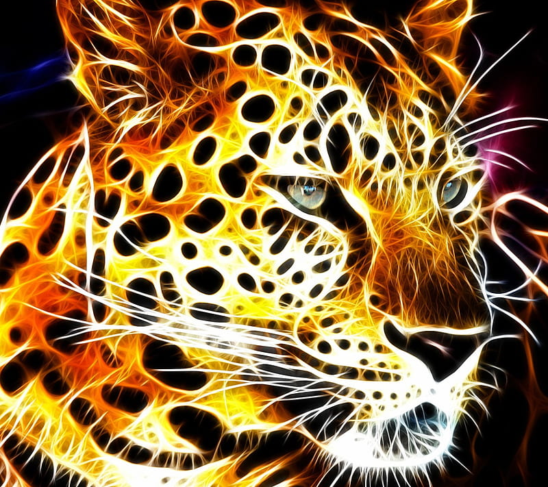 Tiger, abstract, pattern, HD wallpaper