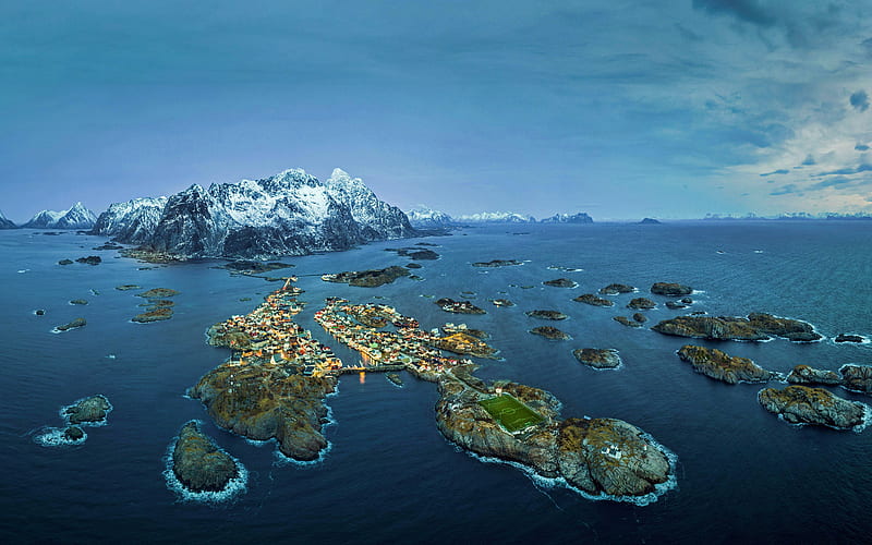 Norway Nordland Fishing village 2020 Bing, HD wallpaper