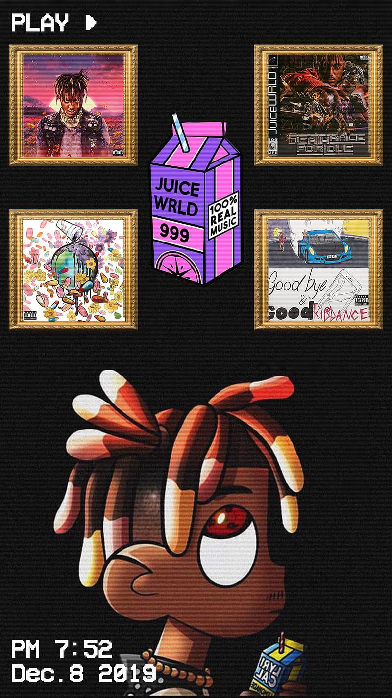 Juice Wrld album, album, dark, death race for love, goodbye and good riddance, juice wrld, wrld on drugs, HD phone wallpaper