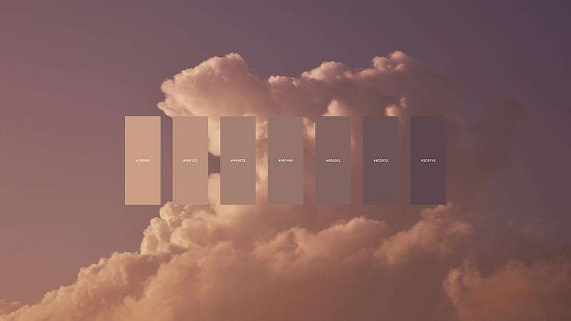 Aesthetic Cloud Color Palette [] : R, HD wallpaper