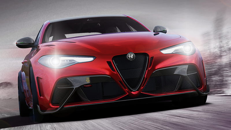 2021 Alfa Romeo Giulia GTA, Sedan, Turbo, V6, car, HD wallpaper