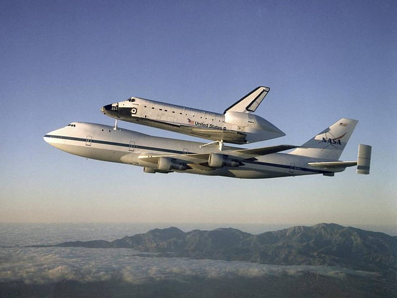 Shuttle PiggyBack, takeoff, jet, space, shuttle, HD wallpaper